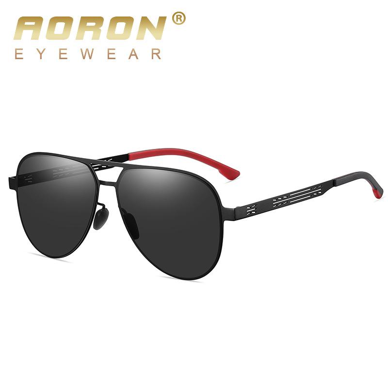 aoron More Than 100 Colors Polarized Sunglasses for Men Women Fashion Design Metal Frame Outdoor UV400 Anti Glare Driving Glasses