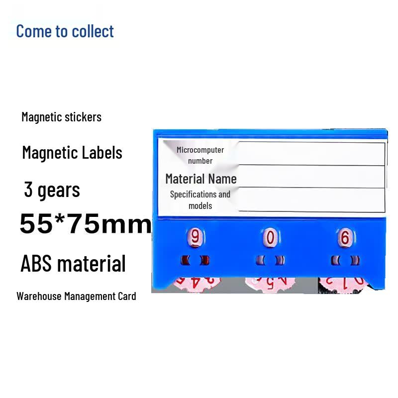 Magnetic Label Holders for Shelves & Warehouses синий