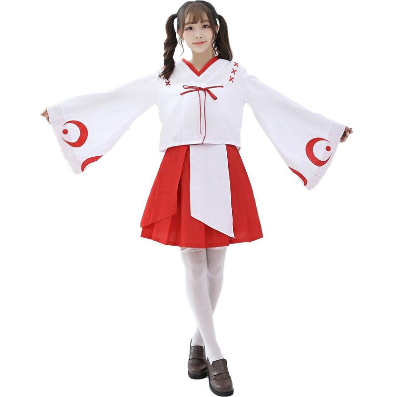 Export Japanese maid anime Bliss Pure Land, kimono, Platycodon dress adult women's cosplay