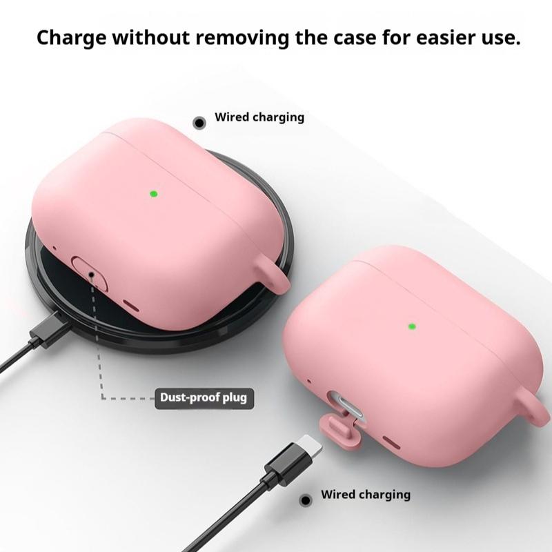 Precision 1:1 Mold Design Silicone Case for Airpods Pro 3 (2025) & Airpods 4 3 2 1 Earphone Cover W/ Anti-lost Hook+Cleaning Kit