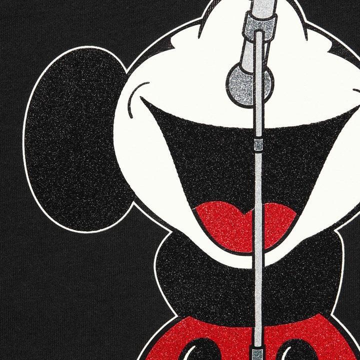 Supreme Число (N)Черная футболка с длинным рукавом и рукавами реглан Микки Маус L