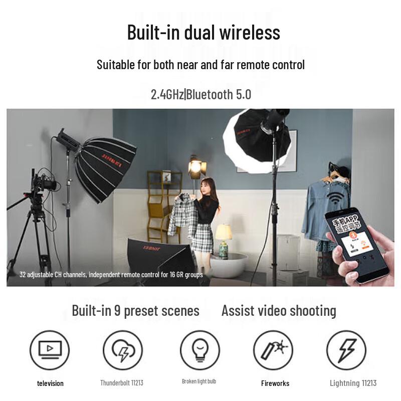 Jinbei EF-150pro LED Photography & Live Stream Fill Light