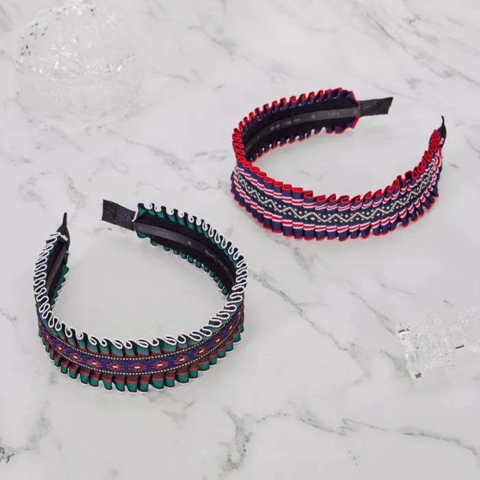 LALA Frill Headband P-Navy