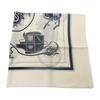 HERMES   scarf white/black silk Women