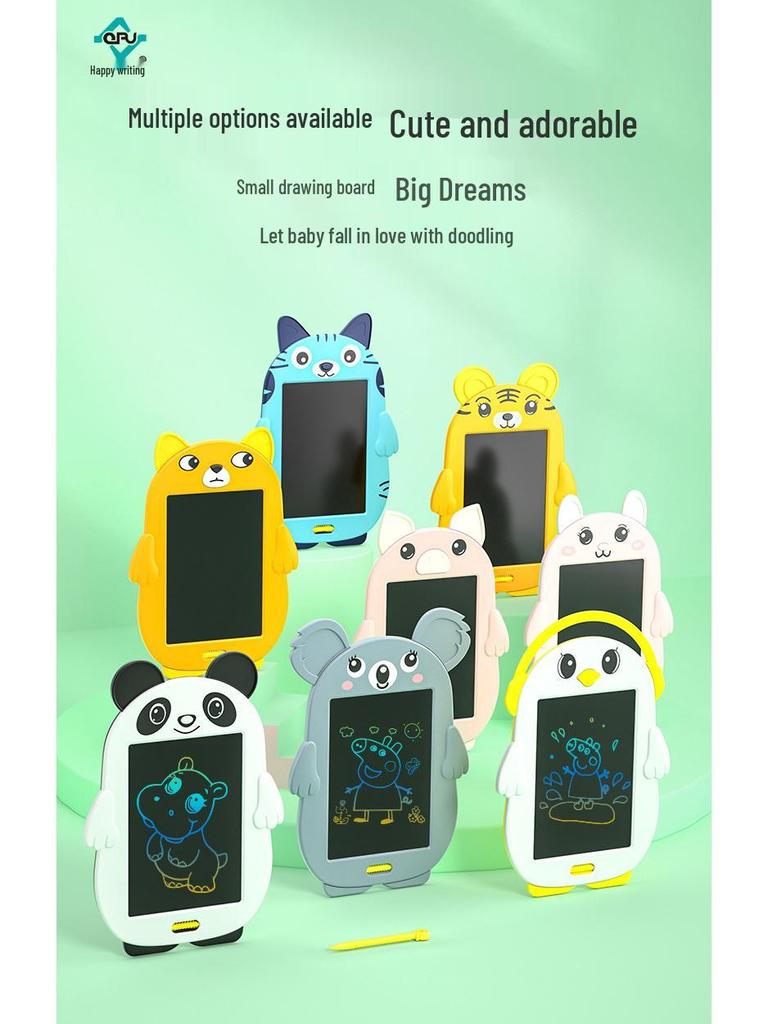 Cartoon LCD Writing and Drawing Board for Kids - Smart Learning and Doodling Tool