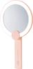 Toffy Beauty LED Handheld Stand Mirror with LED Handheld or Standing Includes Pink & TB06-LM4 Light, 2-Way, Mirror, Compact, Pouch, (TB06-LM4-PK)