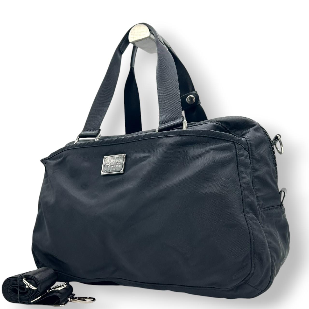 

Подержанный agnes b. Сумка 2WAY VOYAGEСумка-бостон черная/серебристая нейлон/кожа женская