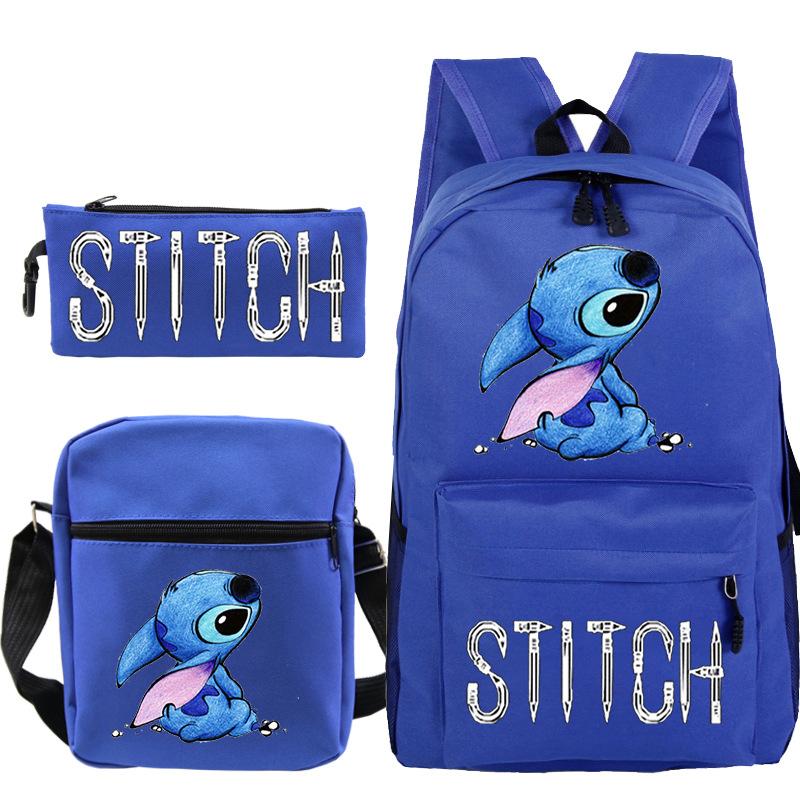 Children'S Backpack Cartoon Printed Schoolbag Shoulder Bag Pencil Case Set