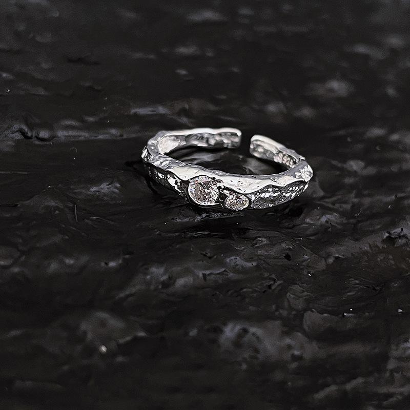 Beautifully Crafted Adjustable Copper Ring For Women With Zircon And Geometric Style