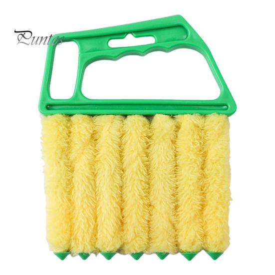 

Щетка для чистки жалюзи Эргономичная ручка Легкая мягкая плюшевая не повреждающая щетка для пыли Пластиковый очиститель для жалюзи Инструмент для чистки зелёный