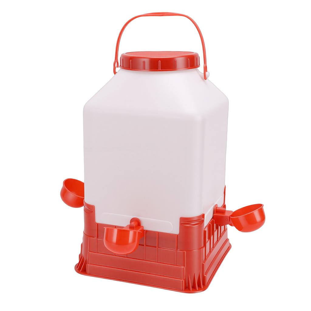 Chicken Waterer 10L Large Capacity Easy to Clean Manual Chick Drinker Waterer for Poultry Feeding