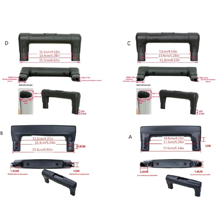 Luggage Handle Replacement High Compatibility Design Lightweight Plastic Construction For Smooth Traveling
