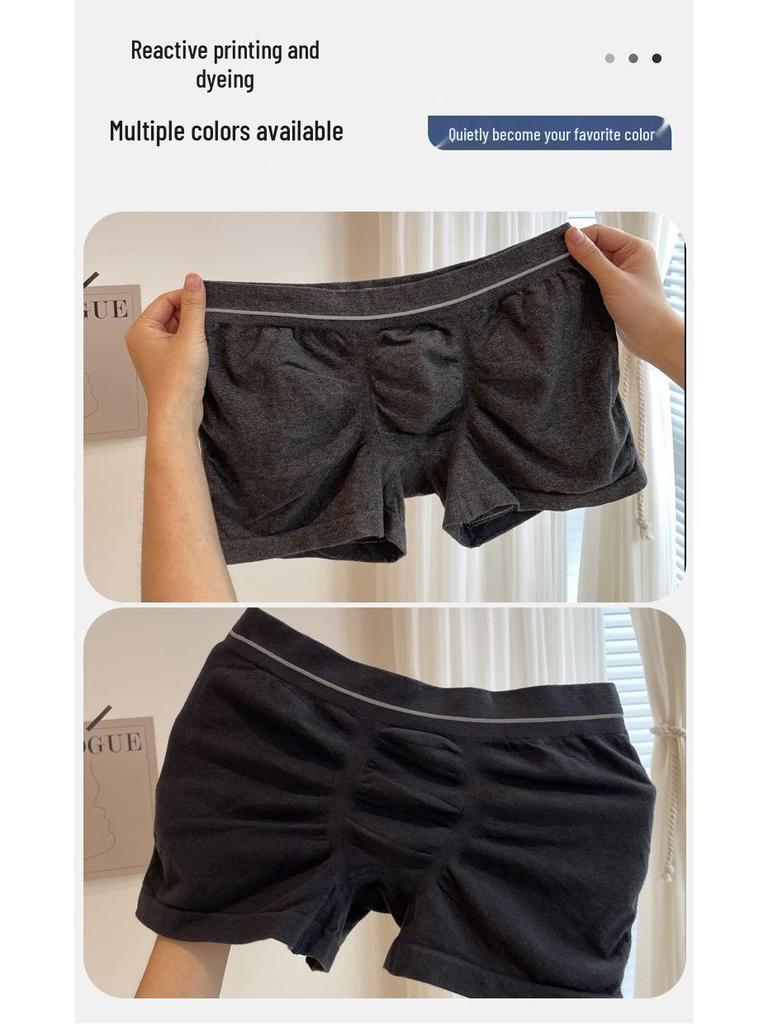 Men's Plus Size Breathable Cotton Boxers, Antibacterial Xinjiang Cotton Briefs, Flat Leg Underwear for Boys and Men.