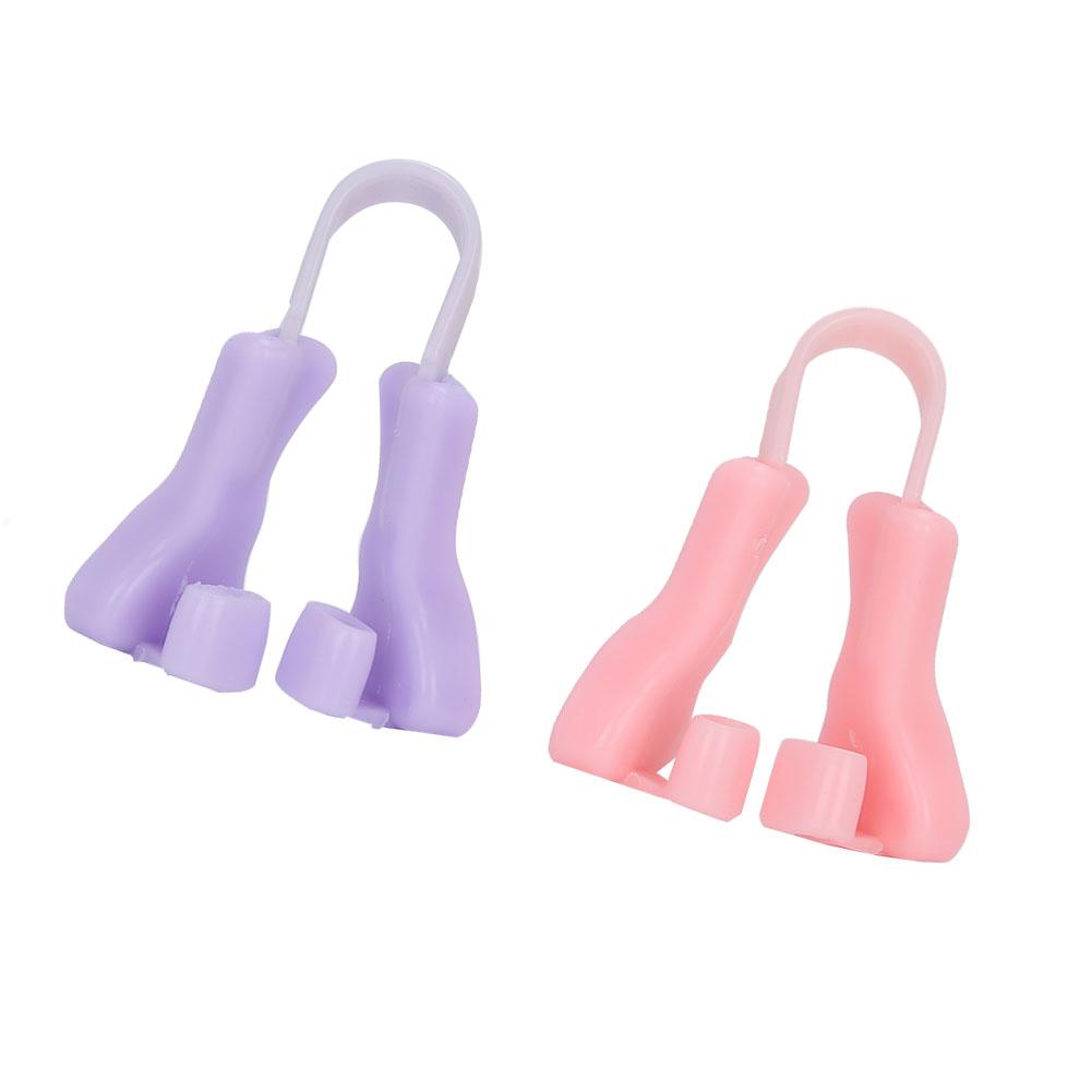 Silicone Portable Nose Up Lifting Clips Nose Bridge Shaping Beauty Clip (PinkPurple)