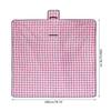Portable Picnics Blanket Handy Mat Foldable Grid Pattern Beach Rugs Mat for Picnics Campings Travel Outdoor Concert