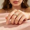 Finger Ring 3D Flower Shape Health Mood Support Long Wear Finger Band Wife Mother Sister Daughter Stress Relief Ring