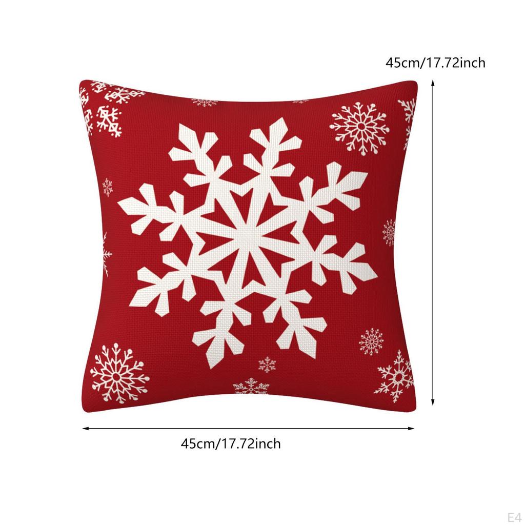 18x18inch Christmas Cushion Cover for Bedroom Holiday Decor