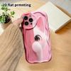 Phone Case: 2D Flat Design Suitable for iPhone 18 17 16 15 14 13 Pro, Couple Style, Soft Pink Tones, Christmas and Halloween Gift