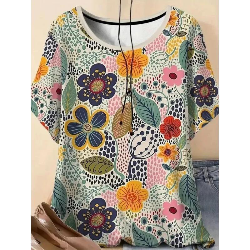 3D Printed Summer Women's T-shirts Are Fashionable, Breathable and Versatile