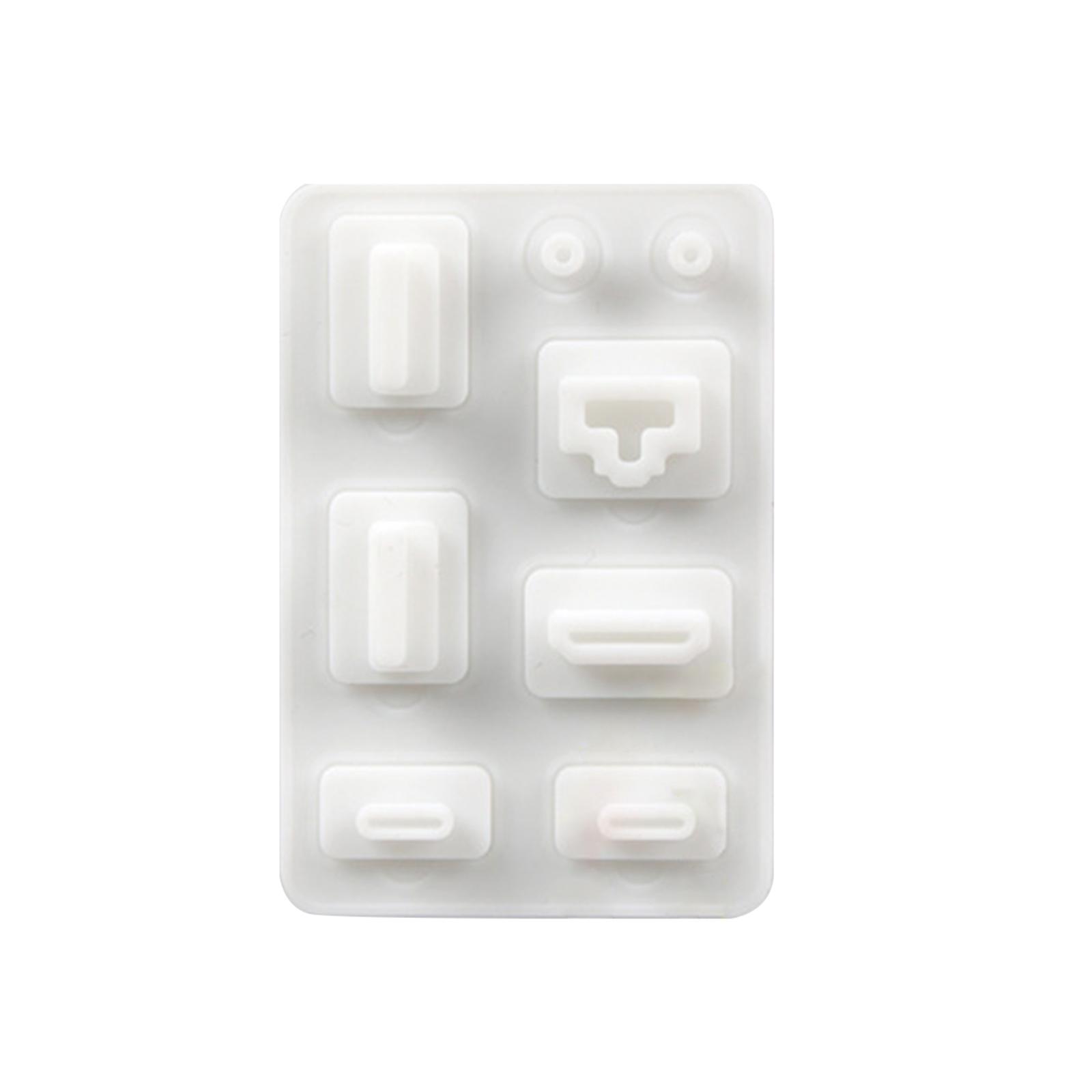 

1 Set Dust Plugs Host Dirt Protectors Charging Port Protections Slot Cover for Switch/Switch Game Console Replacement белый