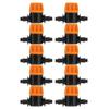 Lot of 25 Barbed Shut-off Valves 10 Mm for 4/7 Irrigation Tubing – Adjustable Plastic Connectors