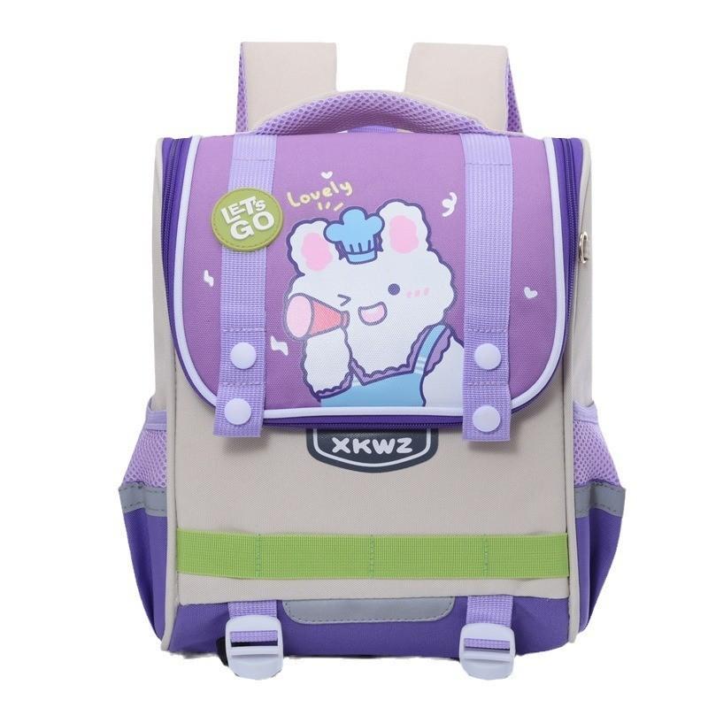 Adorable Cartoon Dinosaur And Bunny Backpack For Kids Oxford Fabric Lightweight