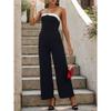 New Fashionable And Elegant Casual High Waisted Printed Wide Leg Jumpsuit For Women'S Summer Formal Attire