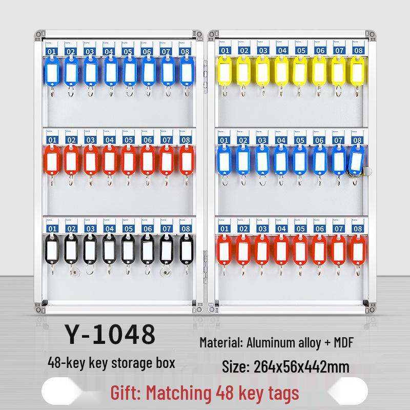 Wall-Mounted Key Management Cabinet for Real Estate & Car Keys