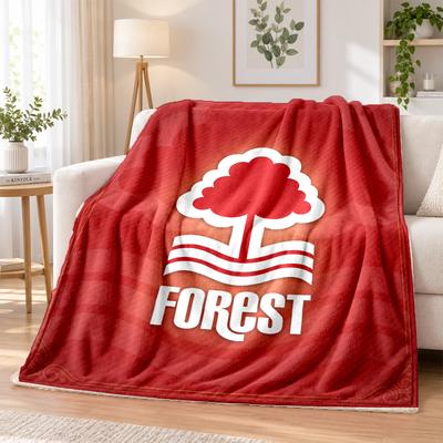 Nottingham Forest Printed Flannel Blanket Warm Comfort Bed Throw For Indoor Home Decoration