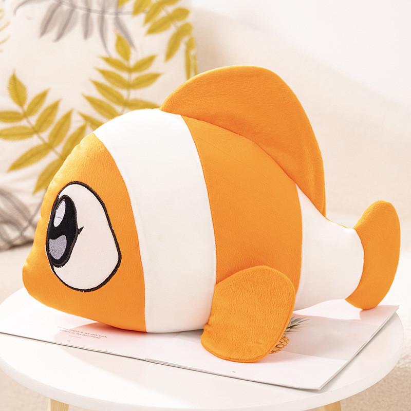 Shark Whale Clown Fish Plush Toy Pillow Stuffed Animal Doll Gift Decoration
