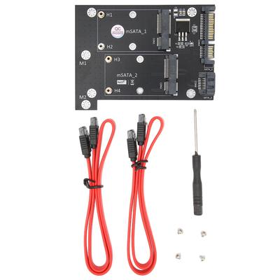 Adapterkarte Dual MSATA SSD auf Dual SATA3 Schnelle Lesegeschwindigkeit Konverter Computerzubehör