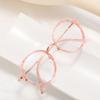 Anti Blue Light Black Clear Glasses Frame Women Fashion Round Transparent Trendy Optical Eyeglasses for Ladies Oversize Eyewear