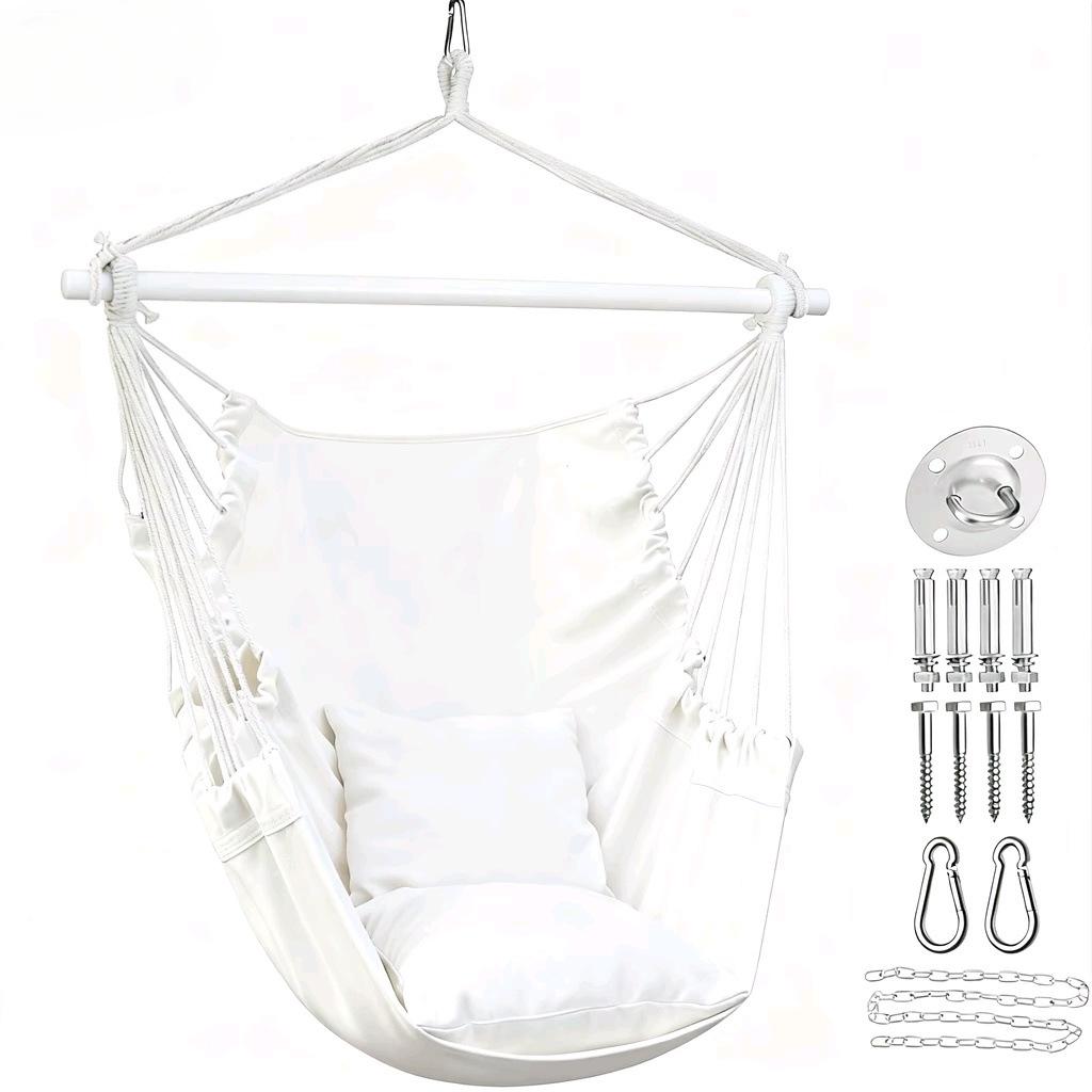 Indoor/Outdoor Hanging Hammock Chair for Bedroom, Balcony & Home - Thickened Swing Chair for College Students & Lazy Lounging