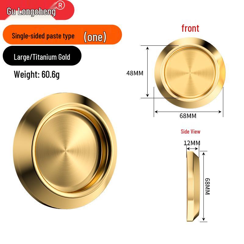 Manija Autoadhesiva Minimalista de Aleación de Aluminio para Puerta Corredera