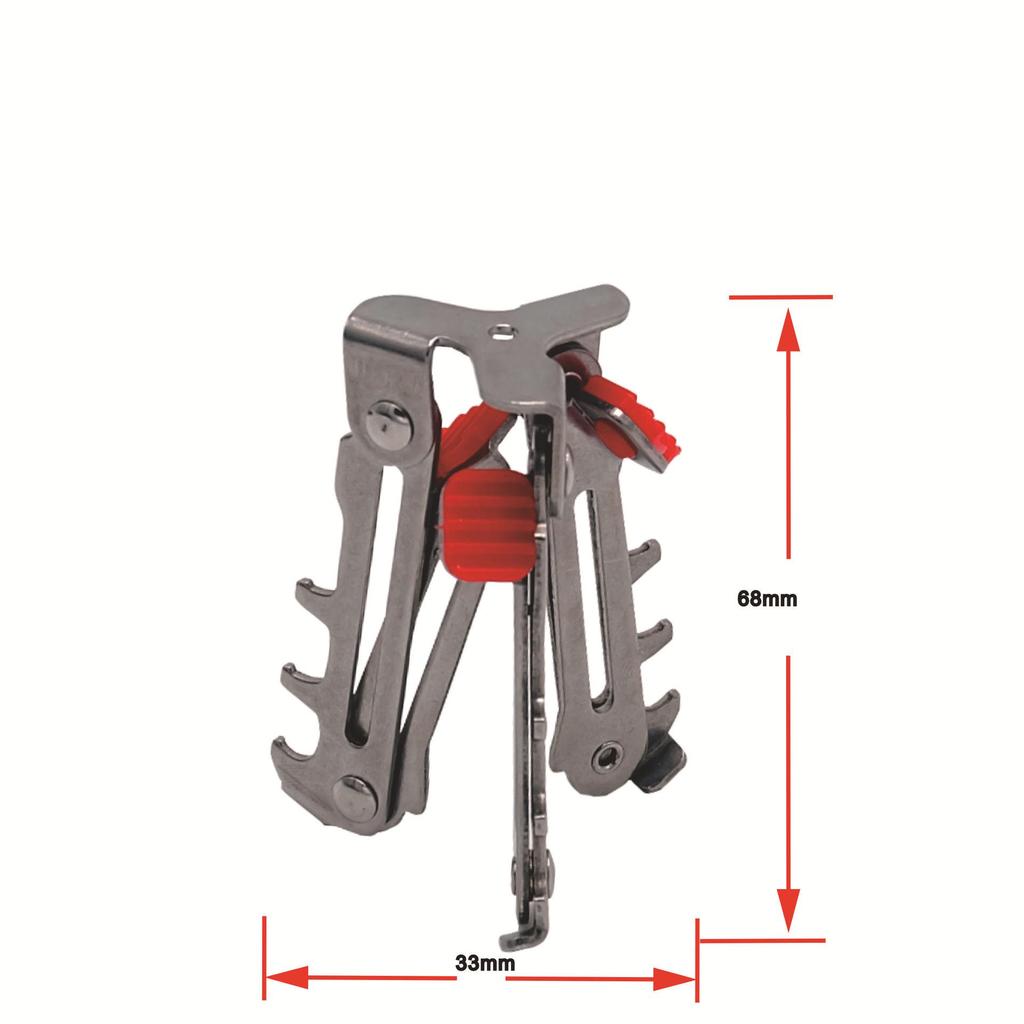 Stainless Steel Folding Gas Can Stand - Outdoor Stabilizer & Camping Accessory