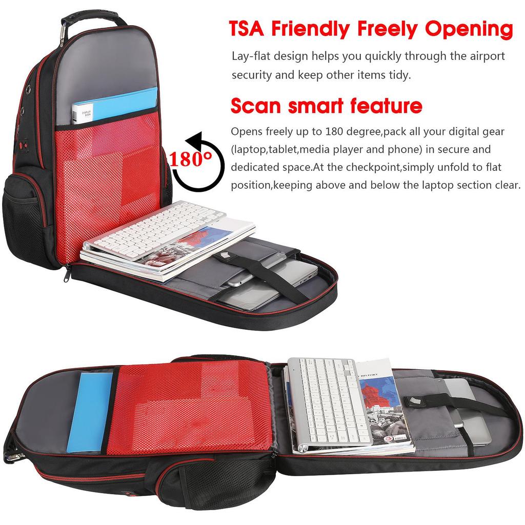 2022 Herren Multifunktionaler Wasserdichter USB Business Casual Rucksack für Reisen