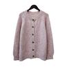 Autumn and winter new sequined loose sweater jacket design temperament lazy wind knitted cardigan women