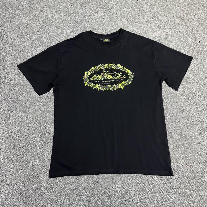Corteiz Streetwear Baumwoll-T-Shirt Herren Lockerer Schnitt Rundhals Kurzarm Hip Hop Grafik-T-Shirt