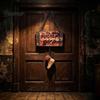 Waterproof Hanging Wood Grain Sign Halloween Butcher Shop Sign, Horror Broken Leg Decoration Dark Theme Party Wall Pendant for Haunted House Foldable
