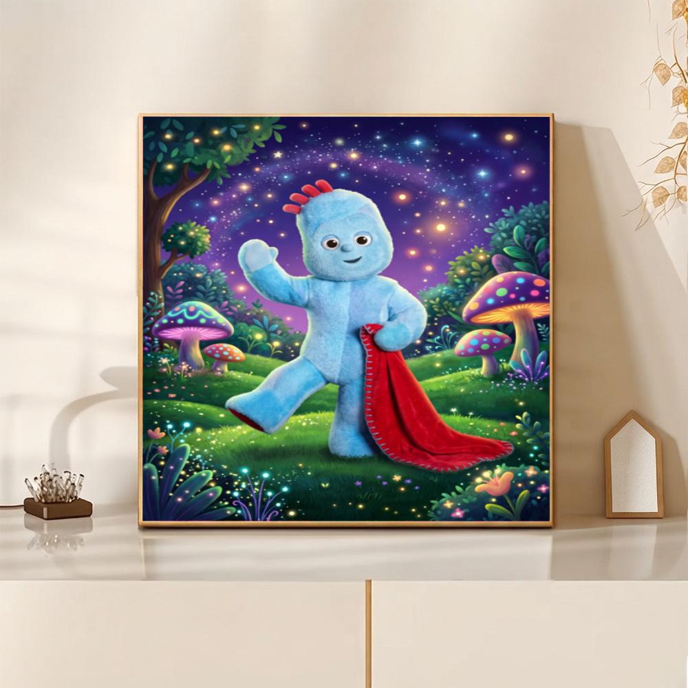 In the Night Garden Colorful Characters Forest 5D Diy Diamond Painting Round Diamond Mosaic Suitable For Beginners Diamond Painting Rhinestones Gift F