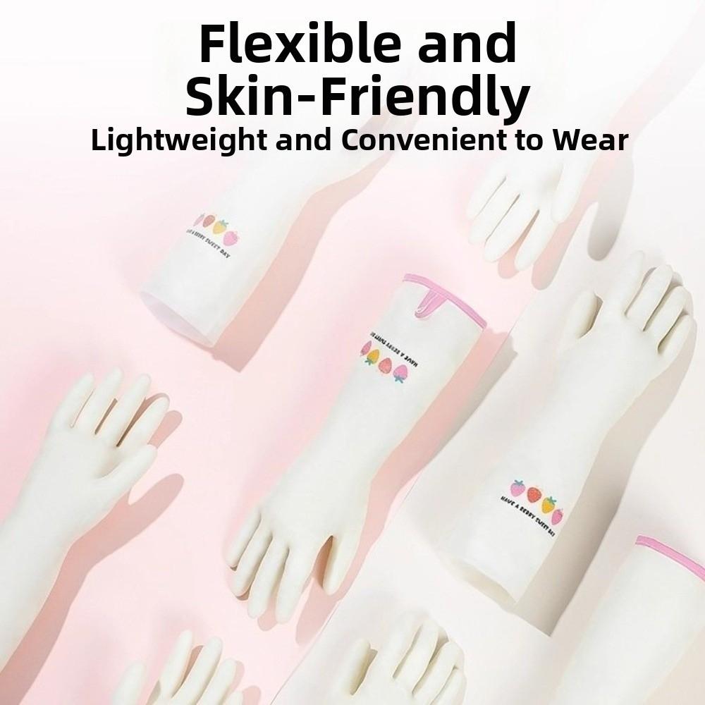 Wear-resistant Kitchen Gloves Waterproof Food Grade Cleaning Gloves Thickened Cartoon Dishwashing Gloves Household Cleaning