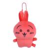 Usaqi Red Chiikawa Head Shaped Pendant Plush Pendant Gift For Kids And Teens