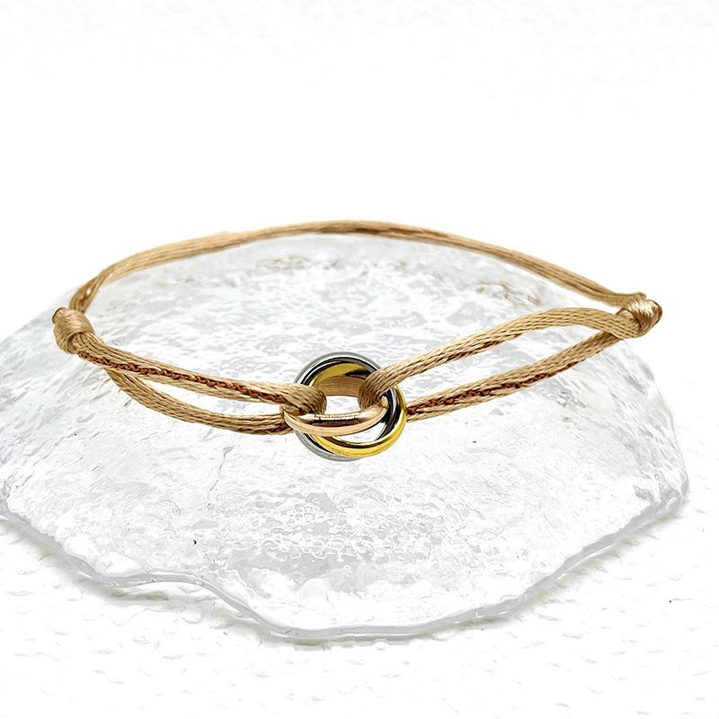Simple Retro Lucky Woven Rope Bracelet For Women Men Temperament Trendy Luxury Circles Bangles Jewelry Accessories Gifts