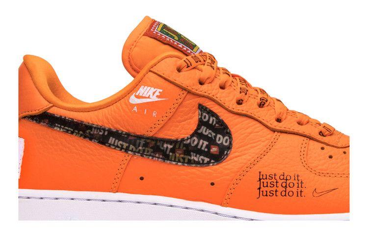 Herren Sneaker Nike Air Force 1 Low Just Do It Pack Total Orange Total Orange/Total Orange-Schwarz-Weiß