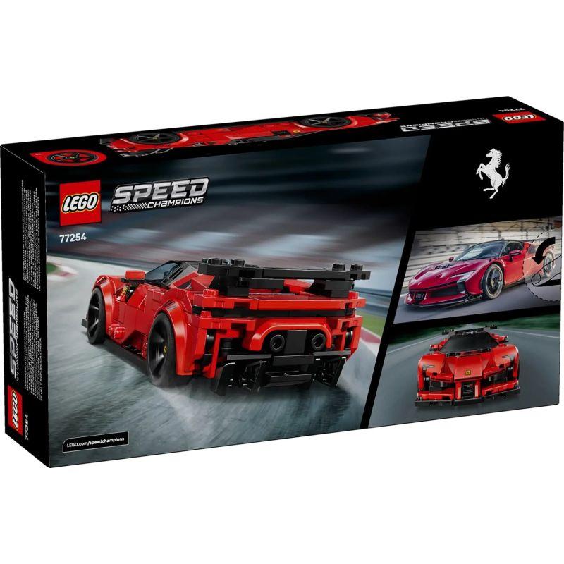 LEGO Speed Champions Ferrari SF90 XX Stradale Toy Constructor Set 339 pieces red