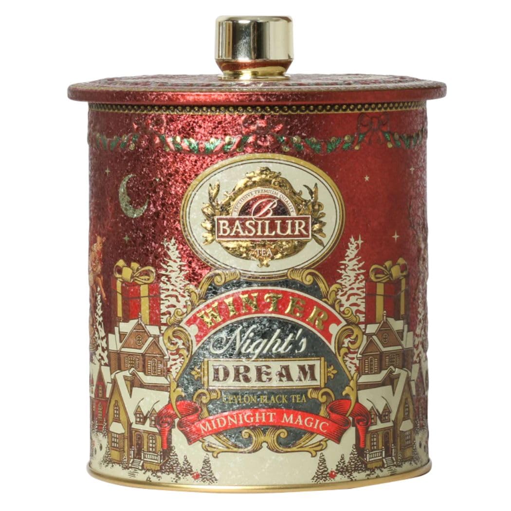 

Basil Tea Tea Midnight Magic tetra Cherry Ice Cream a stylish gift for birthdays and Christmas [Christmas Gift] (30 bags) Flavor, [72230]