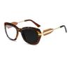 Brand Unique Design Oversized Wide Edge Prints Frame Hyperopia Eyewear Photochromic Anti Blue Ray Computer Women Reading Glasses