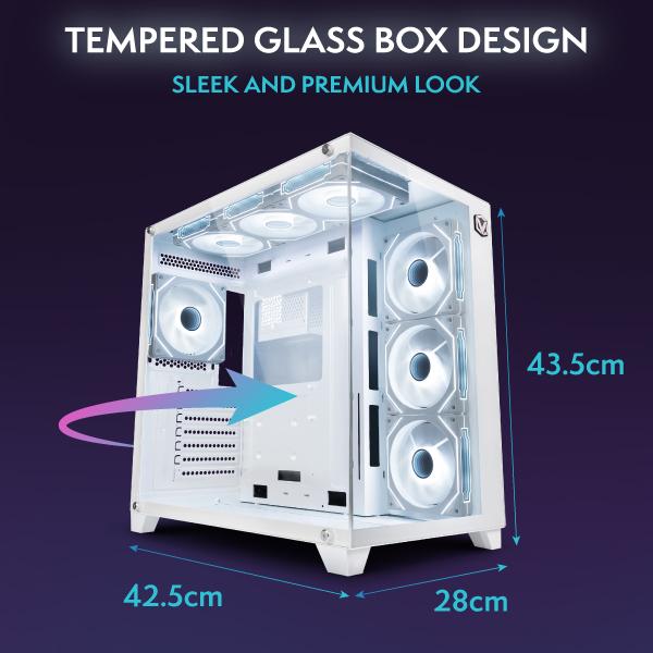 Vibox III-468 Gaming PC • I7 12700KF 5,0 GHz • RTX 5070 Ti 16GB • 32GB RAM • 1TB NVMe • Windows 11 • WiFi 6 + Bluetooth 5.4