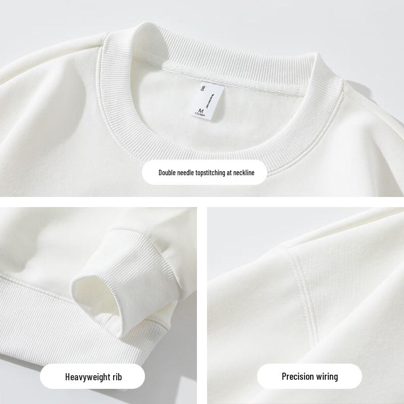 JEANSWEST Herren Casual Einfarbiges Rundhals-Sweatshirt