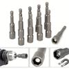 9PCS 5mm-13mm Impact Socket Magnetic Nut Screwdriver 1/4 Hex Key Set Drill Bit Adapter for Power Drills Impact Drivers Socket Kit